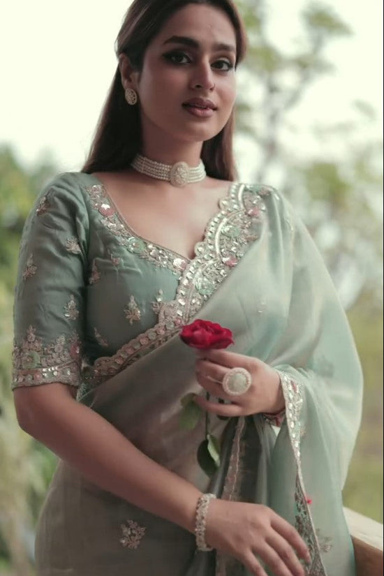 Seraphic Charm With Embroidered Grace