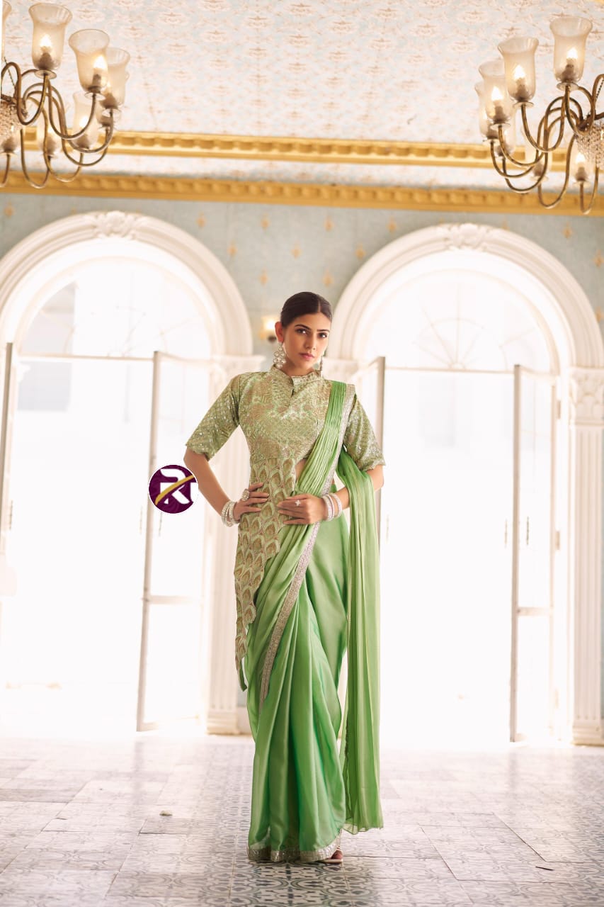 Elysian Charm Drape Royal Designer