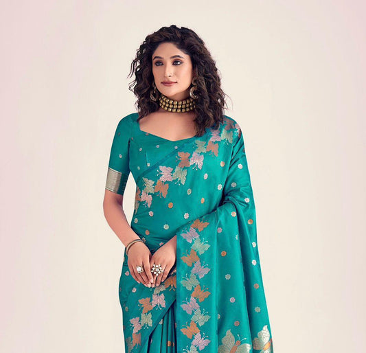 Serene Symphony In Banarasi Artistry