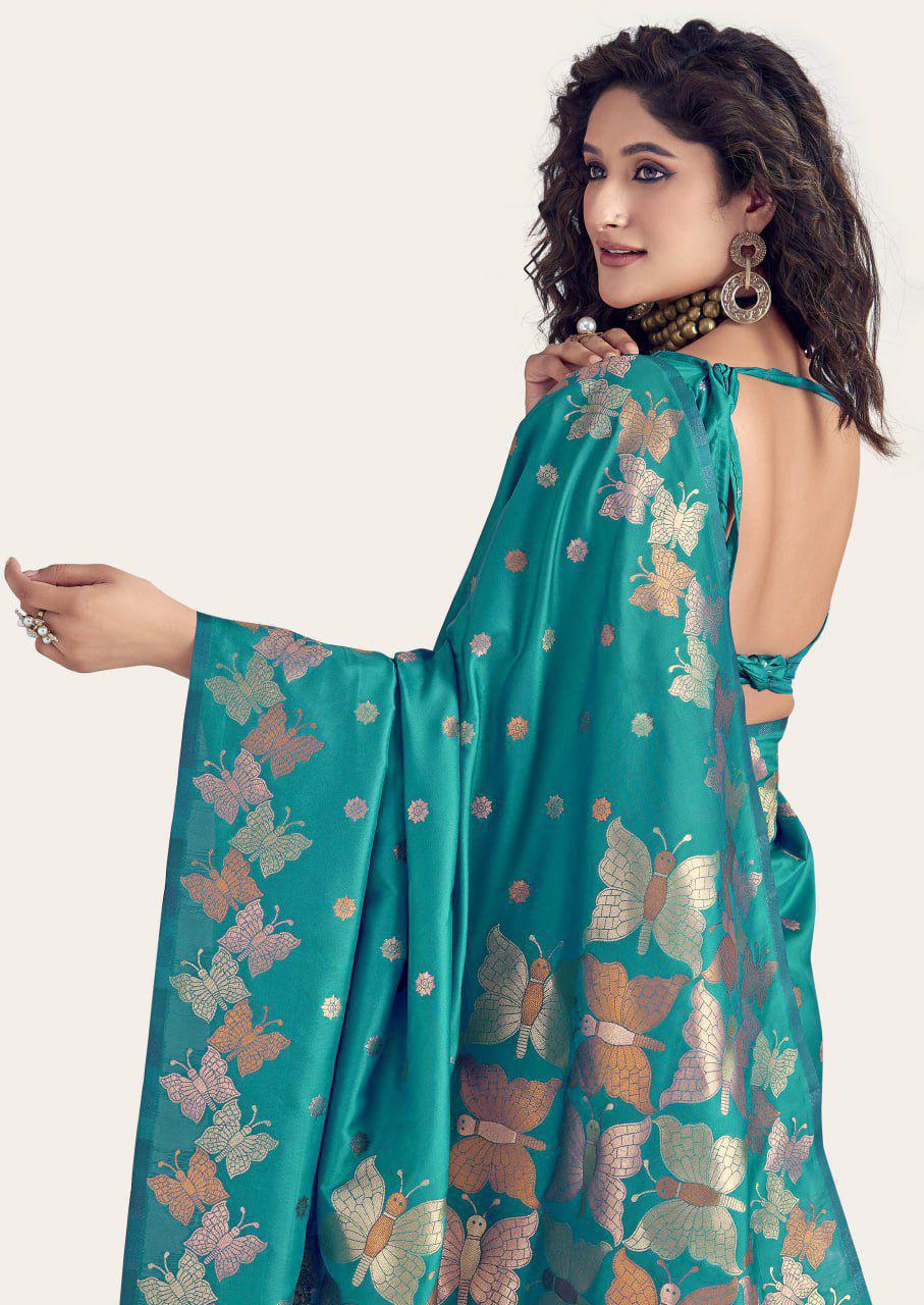 Serene Symphony In Banarasi Artistry