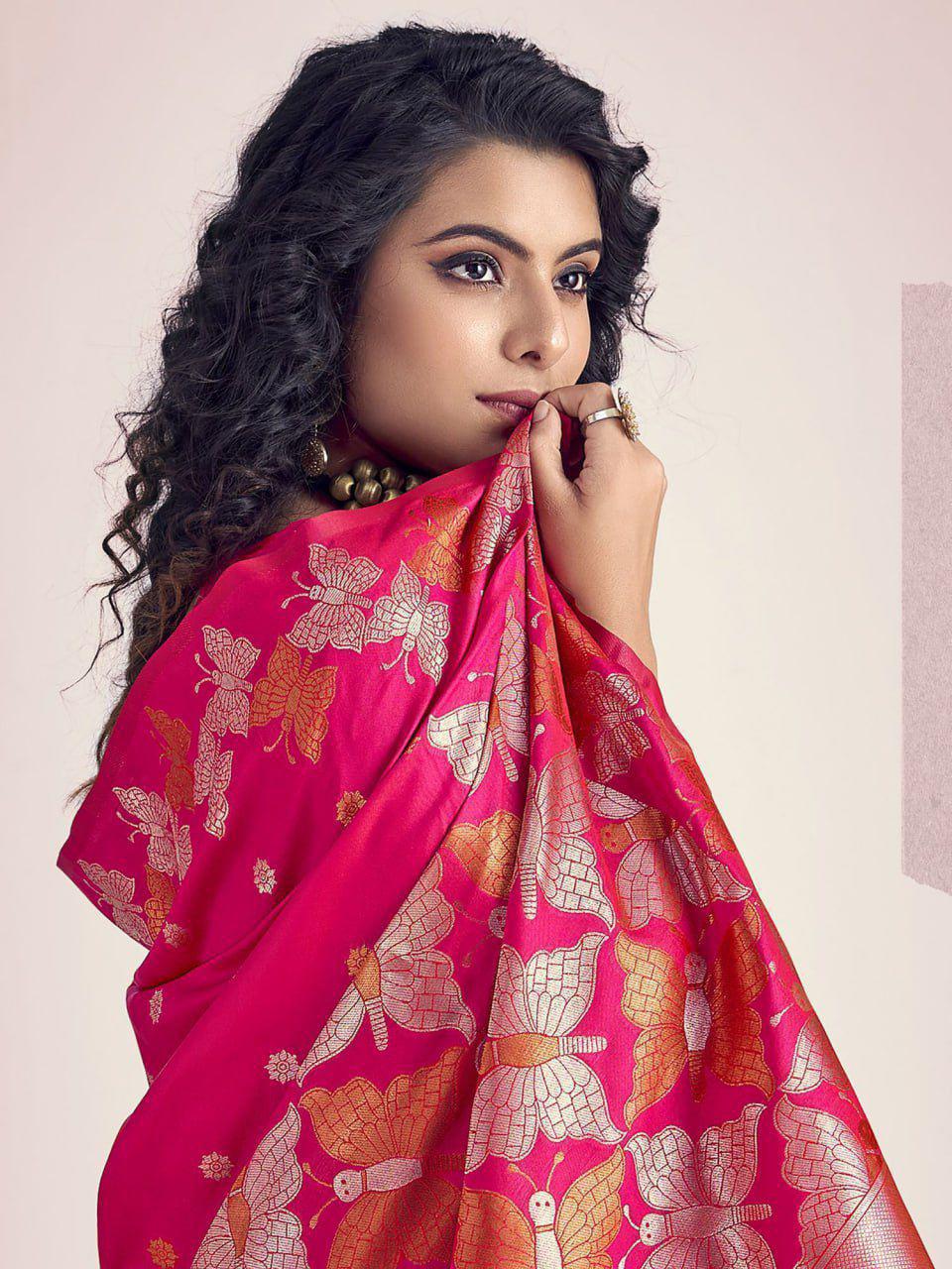 Serene Symphony In Banarasi Artistry