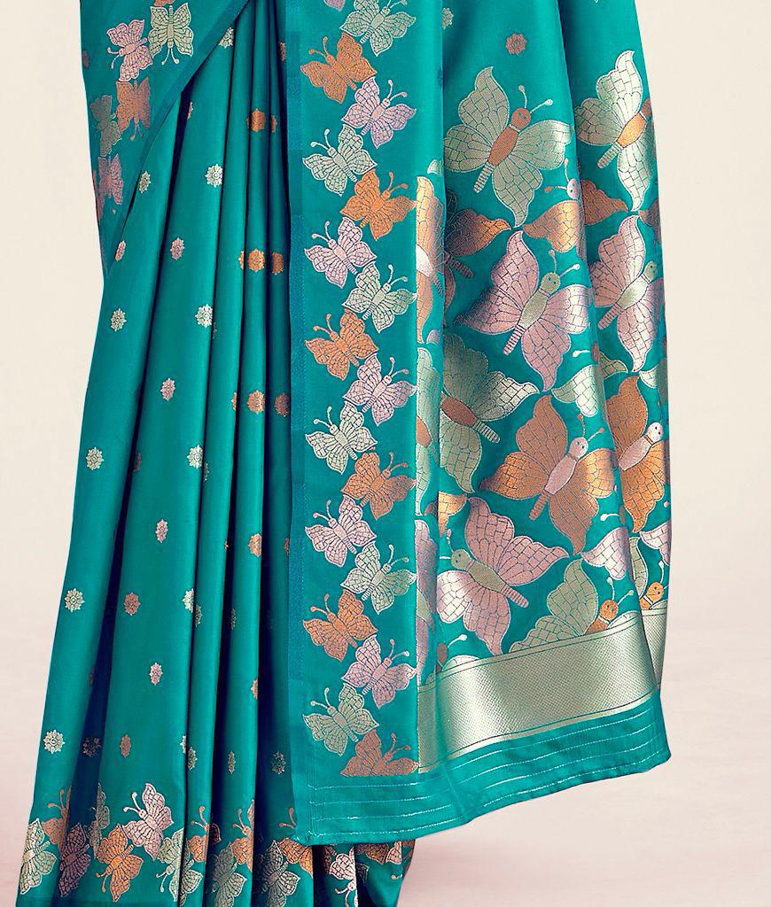 Serene Symphony In Banarasi Artistry