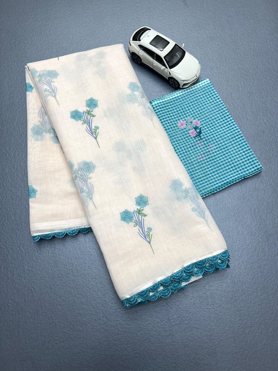 Ivory Lotus Dream Saree