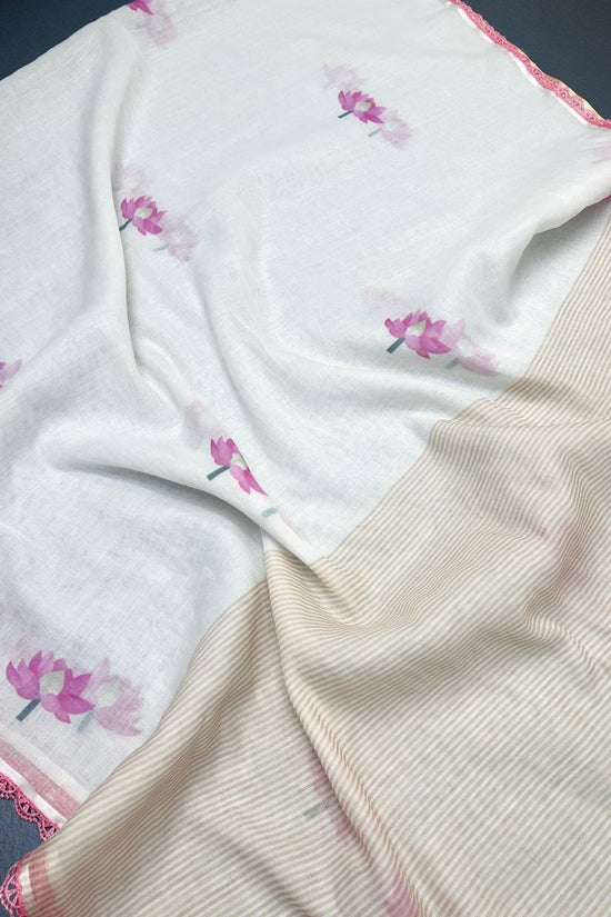 Blush Bloom Elegance Saree