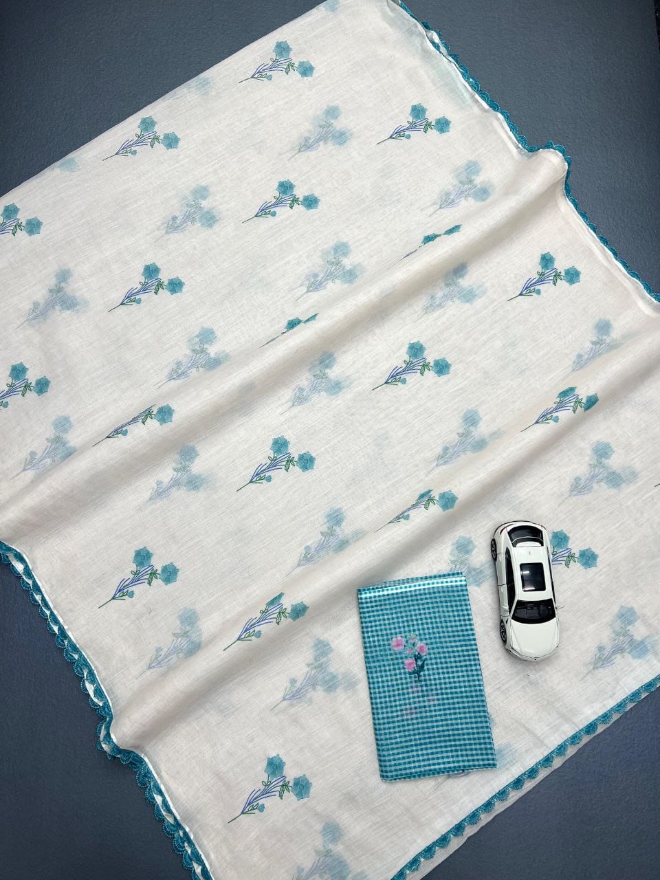 Ivory Lotus Dream Saree