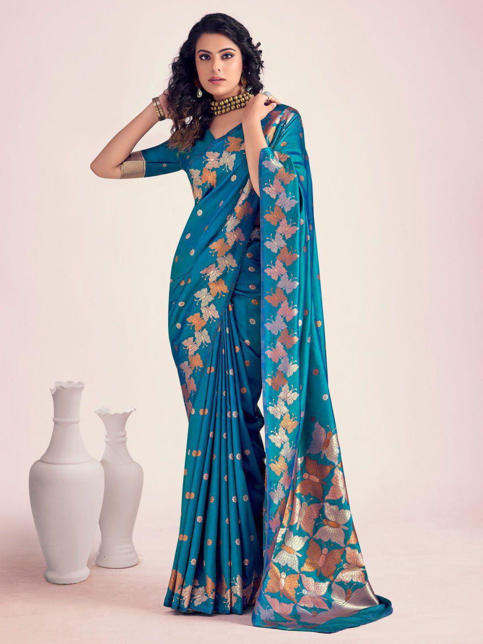 Serene Symphony In Banarasi Artistry