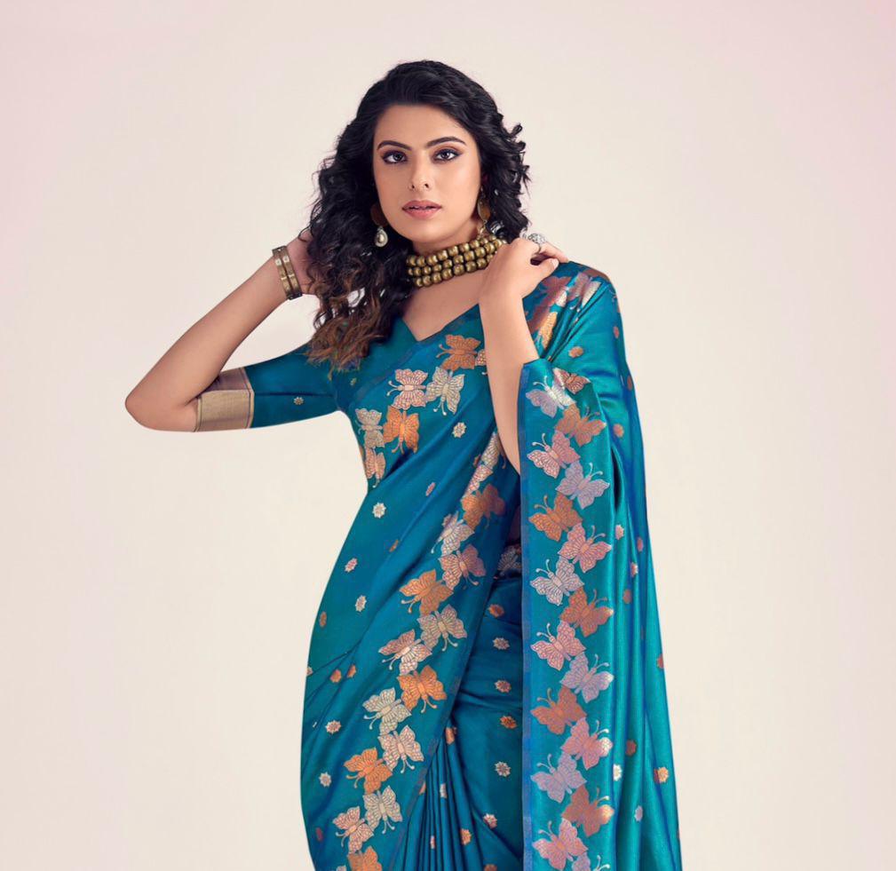 Serene Symphony In Banarasi Artistry