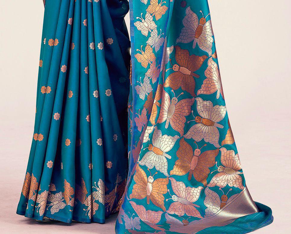 Serene Symphony In Banarasi Artistry